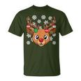 Reindeer Christmas Xmas Women's Children's T-Shirt