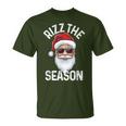 Rizz The Season Sigma Rizzler Santa Claus Rizzmas Joke T-Shirt