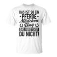 Damen Das Ist So Ein Pferdemädchen Ding Daserstehst Du Nicht Mit-Ausschnitt T-Shirt