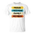 Freeman Retro Freeman Nachname Freeman Raglan T-Shirt