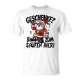 Geschenke Nur Zum Saufen Hier Bier Alkohol German Langu T-Shirt