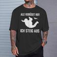 Alleerrückt Hier Skydiving Skydive S T-Shirt Geschenke für Ihn