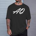 Aq Initialenorname A Nachname Q Alle Namen Mit A T-Shirt Geschenke für Ihn