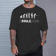 Boule Ebouleution Boccia Evolution Boulplayer Petanque T-Shirt Geschenke für Ihn