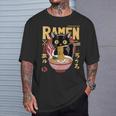 Cat Ramen Noodle Japanese Anime Manga Ramen Kawaii Cat T-Shirt Gifts for Him
