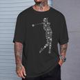 Christmas Golfer Golf Player Golfing Snowflake T-Shirt Gifts for Him