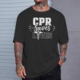 Cpr Rettet Leben Paramedic Emergency Paramedic Profession T-Shirt Geschenke für Ihn