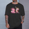 Cute Kawaii Leopard Gecko Dabbing Axolotl Friends Boys T-Shirt Gifts for Him