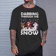 Dabbing Santa Clause Reindeer Unicorn Xmas Dabbing T-Shirt Gifts for Him