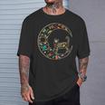 Dia De Los Muertos Chat Lune T-Shirt Cadeaux pour lui