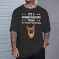 Ist So Ein Deutscher Schäferhund Ding Spruch Hundehalter T-Shirt Geschenke für Ihn