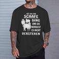 Ist So Ein Schafe Ding Schaf Farmer Schäfer German T-Shirt Geschenke für Ihn