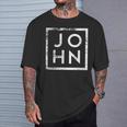 John Minimalism T-Shirt Geschenke für Ihn