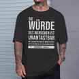 Basic Law Article 1 Die Würde Des Menschen Ist Unantastbar T-Shirt Geschenke für Ihn