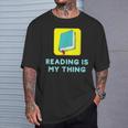 Lesen Ist Mein Ding Lehrer Bibliothekar Bücherwürmer T-Shirt Geschenke für Ihn