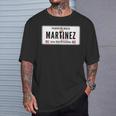 Martinez Last Name Puerto Rico License Plate T-Shirt Geschenke für Ihn