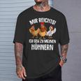 Mir Reichts Ich Geh Zu Mein Hühnern Farmer Chicken T-Shirt Geschenke für Ihn