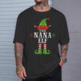 Nana Elf Matching Family Group Christmas Pajama T-Shirt Gifts for Him