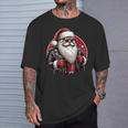 Père Noël Punk Motard Cool Noël T-Shirt Cadeaux pour lui
