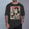 Ramen Japanese Kawaii Monkey Graphic Anime T-Shirt Gifts for Him