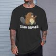 Rodent Team Beaver Team Beaver Cool Flannelette T-Shirt Geschenke für Ihn