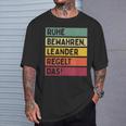 Ruhe Behalten Regelt The Saying In Retro Colours S T-Shirt Geschenke für Ihn