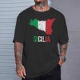 Sicilia Bella Italia Sicily T-Shirt Geschenke für Ihn