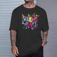 Urban Hip Hop Dancing Novelty Graffiti Graphic T-Shirt Gifts for Him