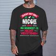 Women's Das Ist Ein Nicole Ding Du Würdest Es Nichterstehen Name With-Neck T-Shirt Geschenke für Ihn