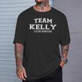 Women's Team Kelly Proud Family Name Last Name With-Neck T-Shirt Geschenke für Ihn