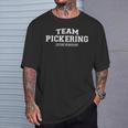 Women's Team Pickering Proud Surname Last Name With-Neck T-Shirt Geschenke für Ihn