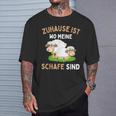 Zuhause Ist Wo Meine Schafe Sind T-Shirt Geschenke für Ihn