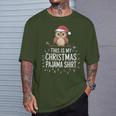 This Is My Christmas Pajama Xmas Pjs Owl Christmas T-Shirt Gifts for Him