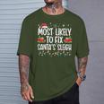 Most Likely To Fix Santa's Sleigh Family Matching Christmas T-Shirt Gifts for Him