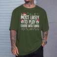 Most Likely To Play Soccer With Santa Christmas Boys T-Shirt Gifts for Him