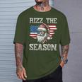 Rizz The Season Christmas Pajamas Rizzler Santa Claus T-Shirt Gifts for Him