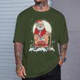Santa Claus Pooping Down The Chimney Christmas Meme T-Shirt Gifts for Him