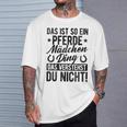 Damen Das Ist So Ein Pferdemädchen Ding Daserstehst Du Nicht Mit-Ausschnitt T-Shirt Geschenke für Ihn