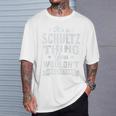 It's A Schultz Thing You Wouldnt Understand Nachname Nachname Raglan T-Shirt Geschenke für Ihn