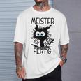 Meister Geschafft Meister Bestanden Gray T-Shirt Geschenke für Ihn