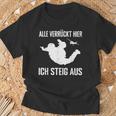 Alleerrückt Hier Skydiving Skydive S T-Shirt Geschenke für alte Männer