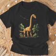 Brachiosaurus Dinosaur Motif Illustration Brachiosaurus T-Shirt Geschenke für alte Männer