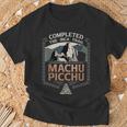 Completed The Inca Trail To Machu Picchu Adventure T-Shirt Gifts for Old Men