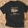 Damen Das Ist Ein Heuser Ding Lustiges Familie Heuser Mit-Ausschnitt T-Shirt Geschenke für alte Männer