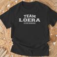 Damen Team Loera Stolzer Familiennachname Nachname Geschenk Mit-Ausschnitt T-Shirt Geschenke für alte Männer