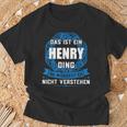 Das Ist Ein Henry Dingorname T-Shirt Geschenke für alte Männer