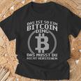 Das Ist So Ein Bitcoin Ding Lustiges Bitcoin Blockchain T-Shirt Geschenke für alte Männer