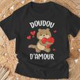 Doudou D'amour Ours T-Shirt Cadeaux pour les vieillards