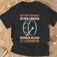 Drum Drummer Marching Drum T-Shirt Geschenke für alte Männer