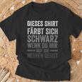 Färbt Sich Schwarz Wenn Du Mir Auf Die Nerven Gehst T-Shirt Geschenke für alte Männer